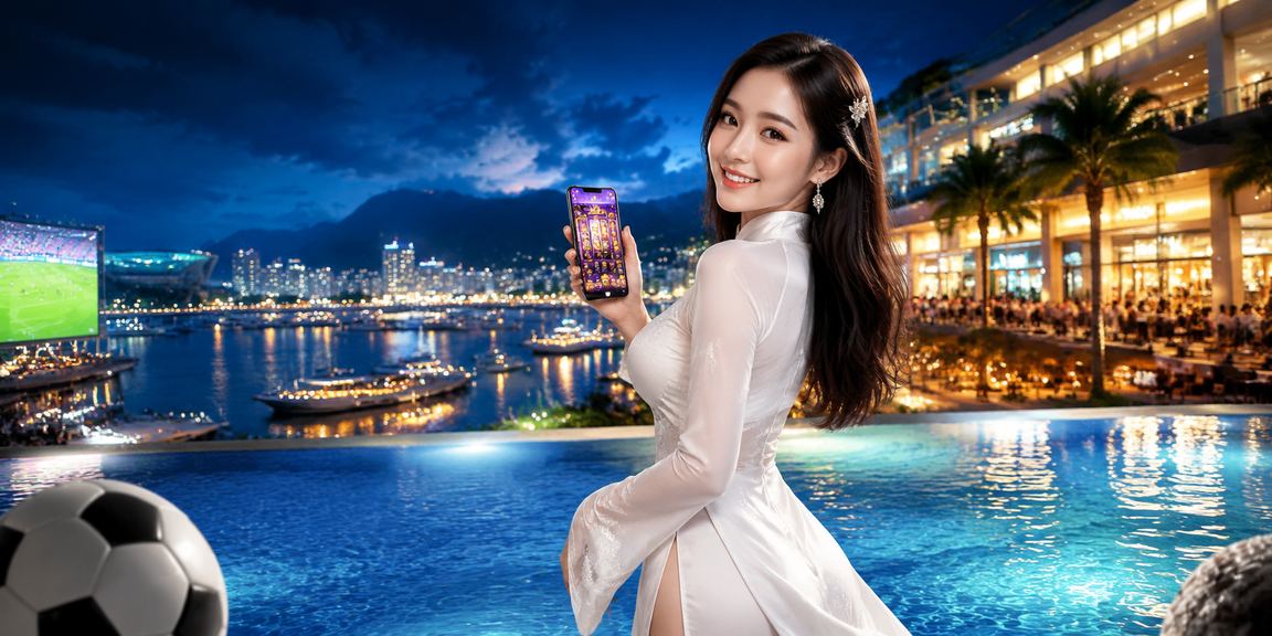 Người chơi slot game tại Nha Trang trong trang phục áo dài